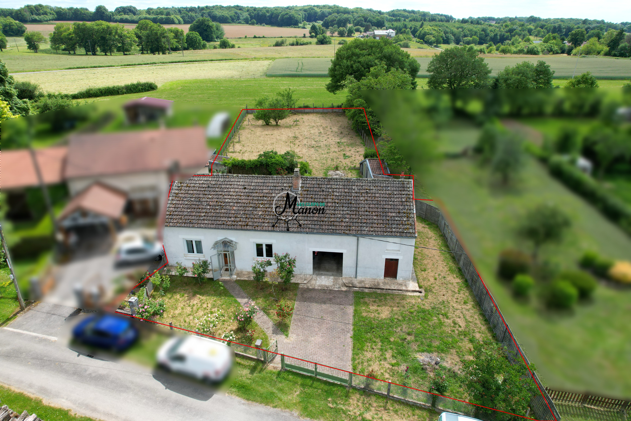 Maison plain pied sur terrain plat
