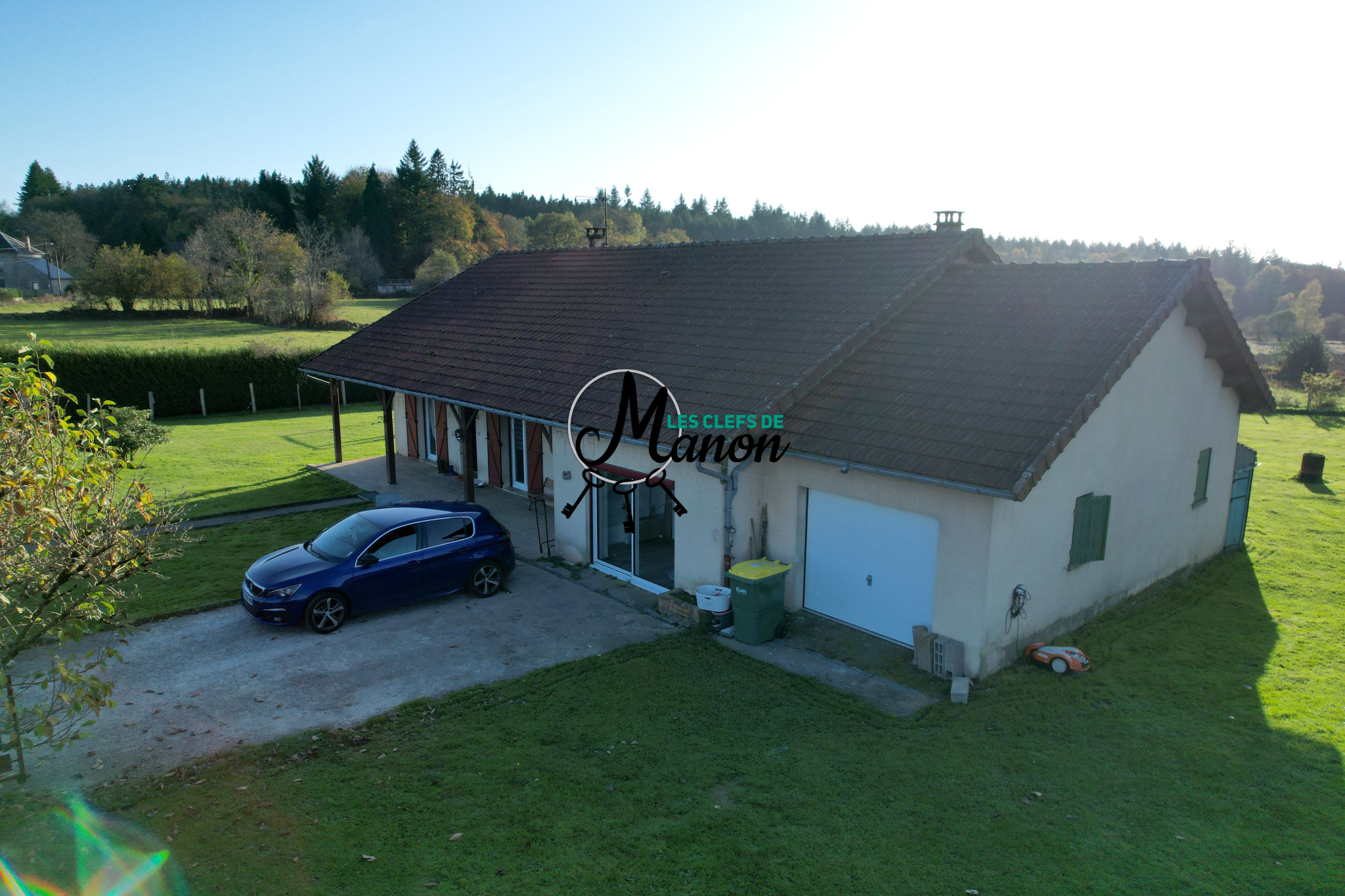 Maison plain pied 4 chambres au coeur de la nature 